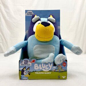 Talking Bluey 13" Plush Toy Dog Says 9 Phrases Moose Toys Brand New
